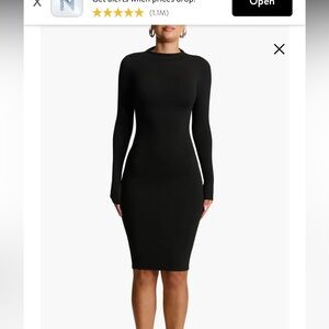 Naked wardrobe dress black xs